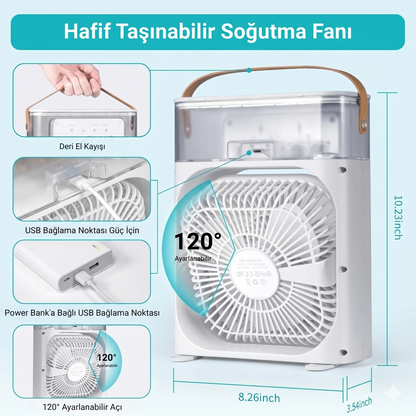 Buz Hazneli Nemlendirici Vantilatör
